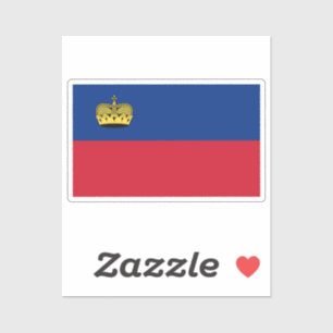 Flag of Liechtenstein custom-cut
