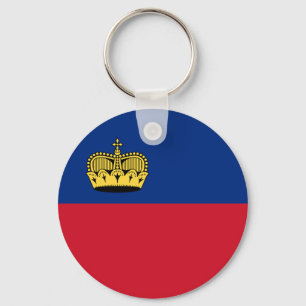 Flag of Liechtenstein Key Ring