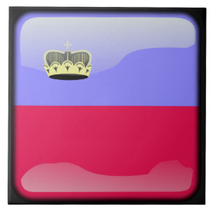 Flag of Liechtenstein Tile
