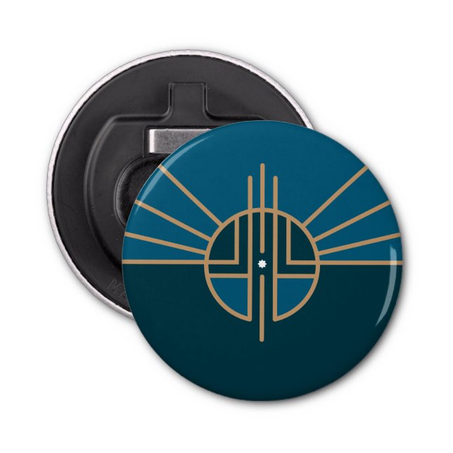 Flag of Lincoln, Nebraska Bottle Opener (Front)