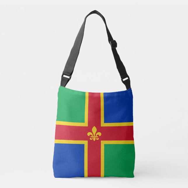Flag of Lincolnshire Crossbody Bag (Front)