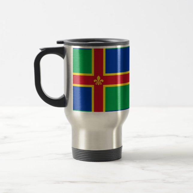 Flag of Lincolnshire Travel Mug (Left)