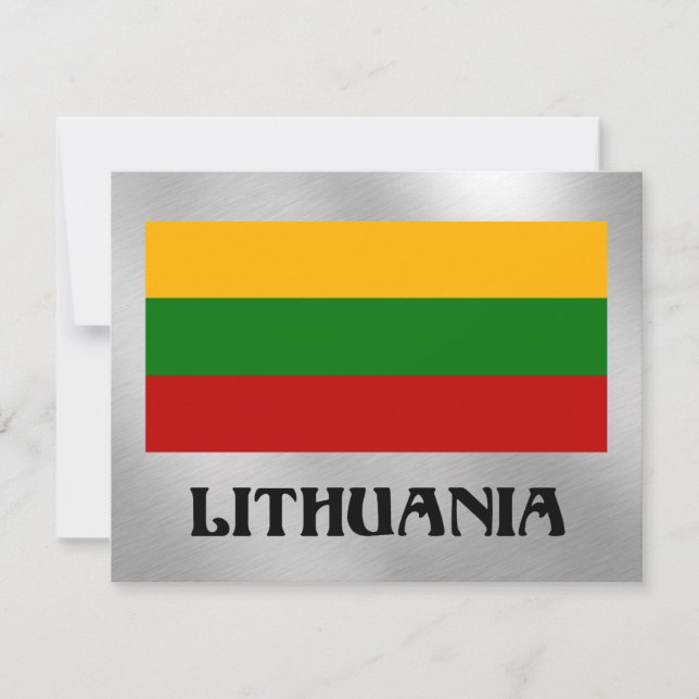 Flag of Lithuania (labelled) Card (Front)