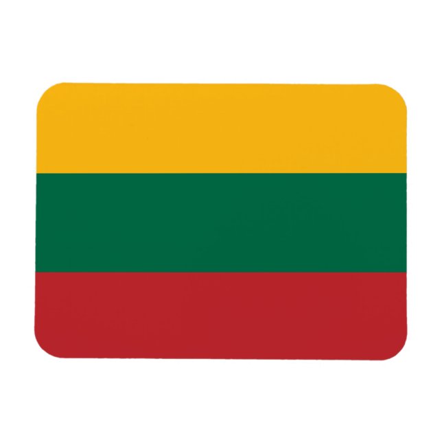 Flag of Lithuania Magnet (Horizontal)