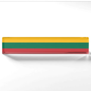 Flag of Lithuania Nameplate