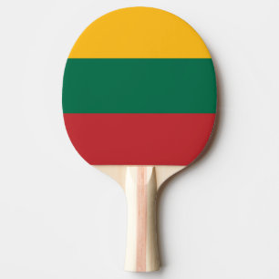 Flag of Lithuania Ping Pong Paddle