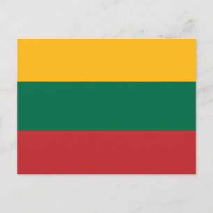 Flag of Lithuania Postcard
