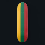 Flag of Lithuania Skateboard<br><div class="desc">Flag of Lithuania. The Lithuanian flag is a horizontal triband.</div>