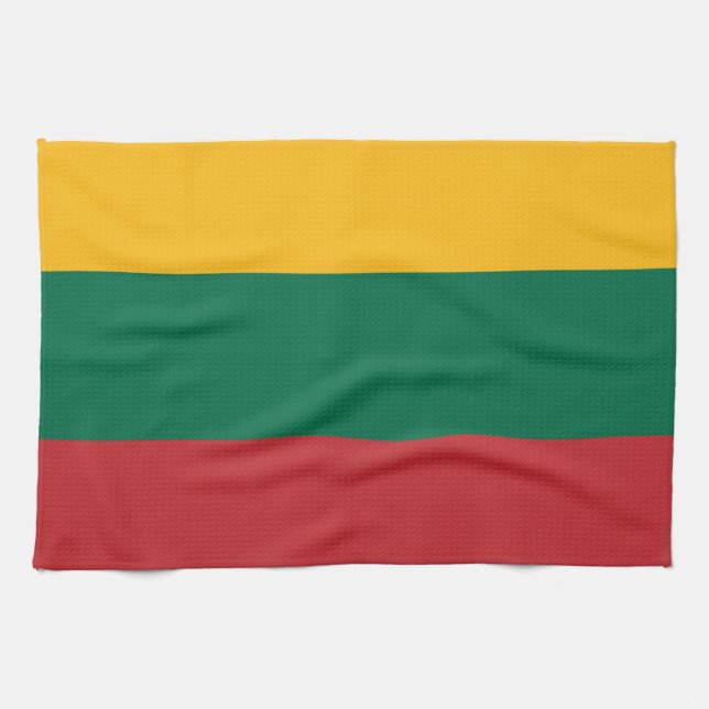 Flag of Lithuania Tea Towel (Horizontal)