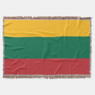 Flag of Lithuania Throw Blanket
