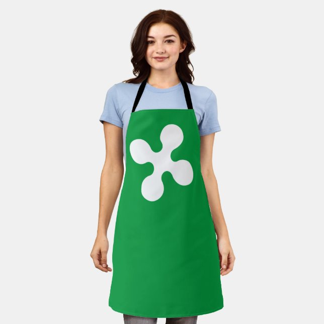 Flag of Lombardia (Italy)    Apron (Worn)