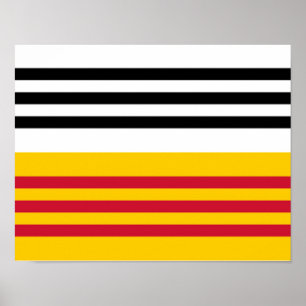 Flag of Loon op Zand Poster