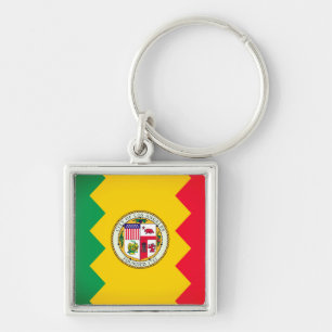 Flag of Los Angeles, California Key Ring