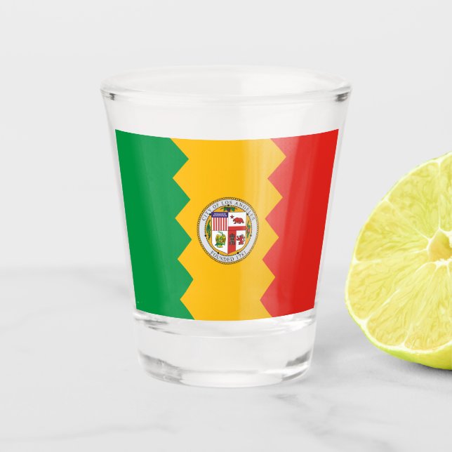 Flag of Los Angeles (California, USA) Shot Glass (Front)