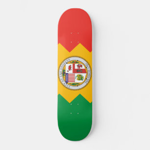 Flag of Los Angeles (California, USA) Skateboard