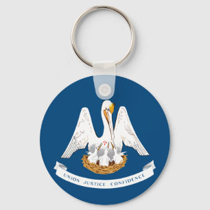 Flag of Louisiana Key Ring