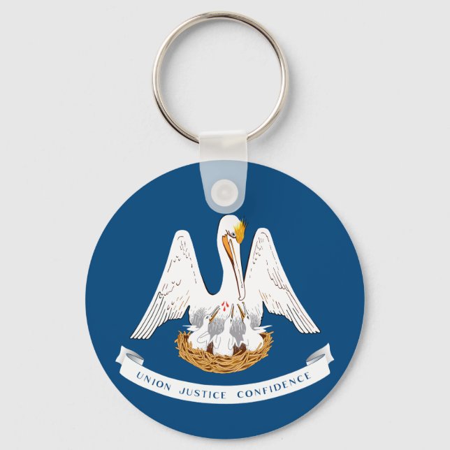 Flag of Louisiana Key Ring (Front)