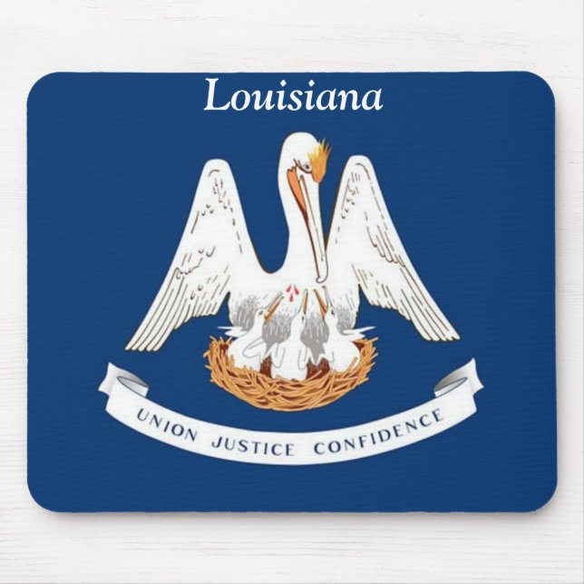 Flag of Louisiana Mouse Mat (Front)