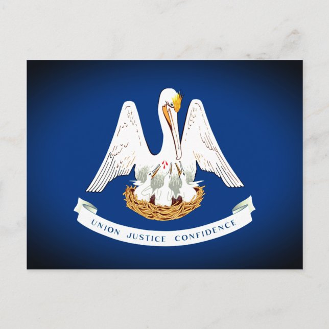 Flag of Louisiana Postcard (Front)