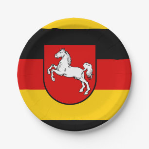Flag of Lower Saxony Paper Plates