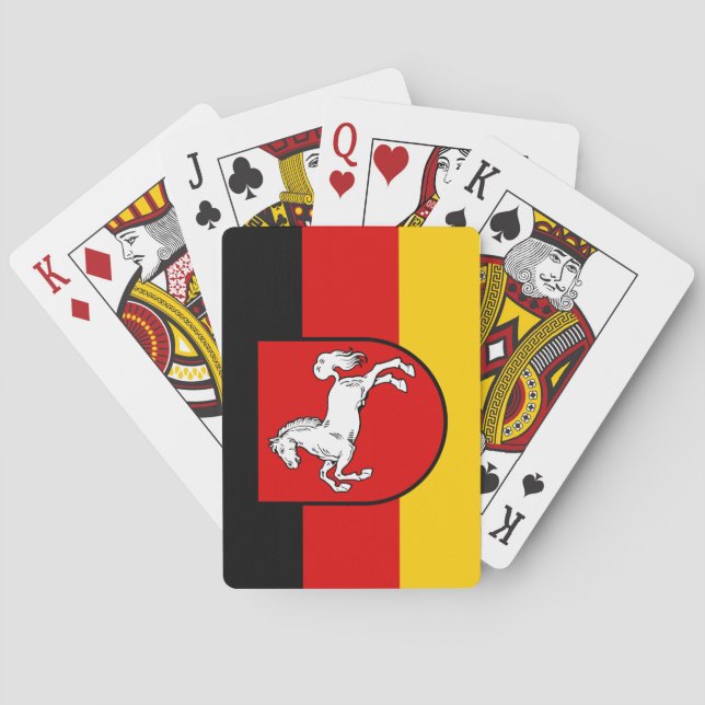 Flag of Lower Saxony Playing Cards (Back)