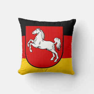 Flag of Lower Saxony Throw Pillow