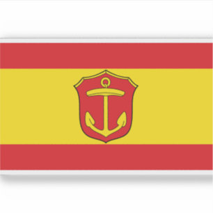 Flag of Ludwigshafen am Rhein, Germany