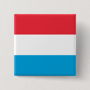 Flag of Luxembourg 15 Cm Square Badge