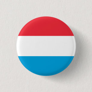 Flag of Luxembourg 3 Cm Round Badge