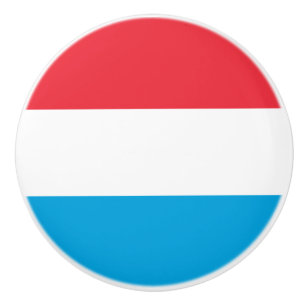 Flag of Luxembourg Ceramic Knob