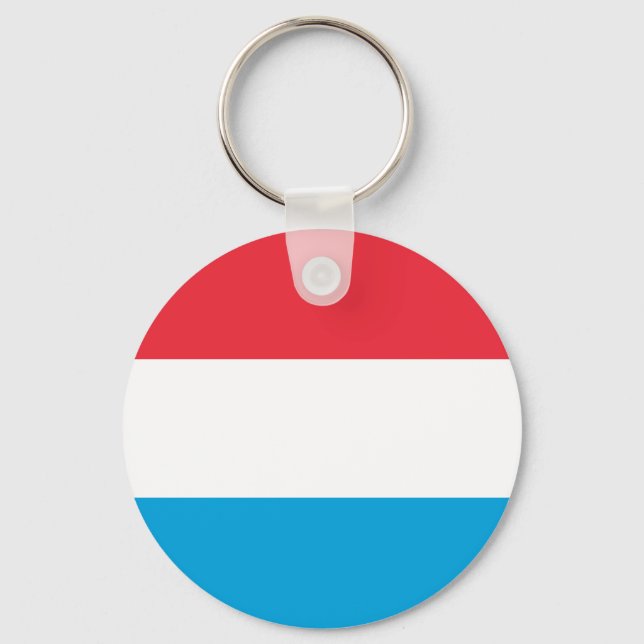 Flag of Luxembourg Key Ring (Front)
