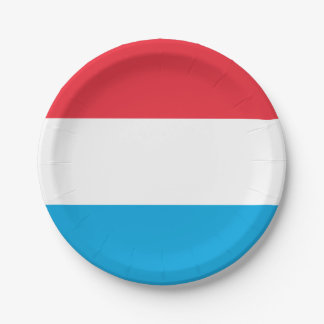 Flag of Luxembourg Paper Plates