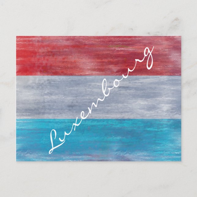 Flag of Luxembourg - Personalise Postcard (Front)