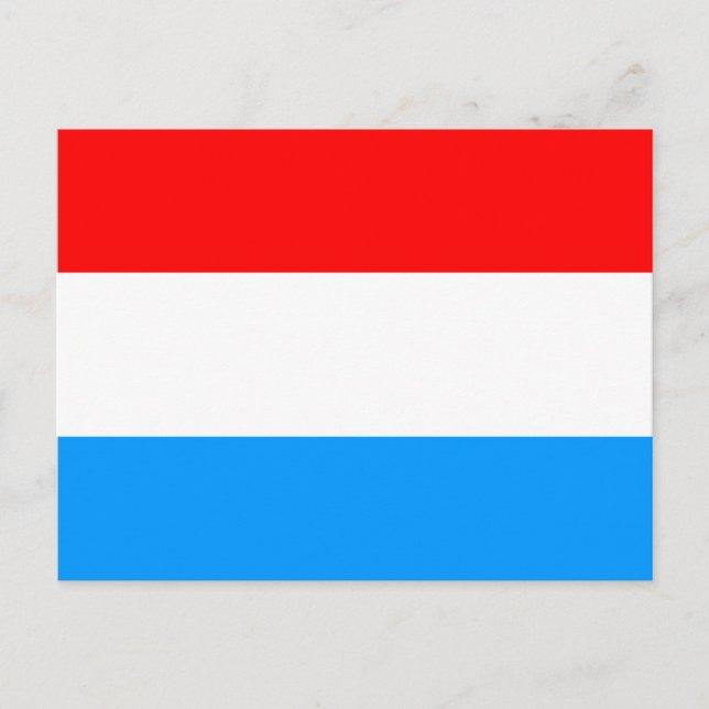 Flag of Luxembourg Postcard (Front)