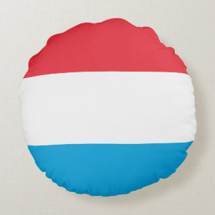 Flag of Luxembourg Round Cushion