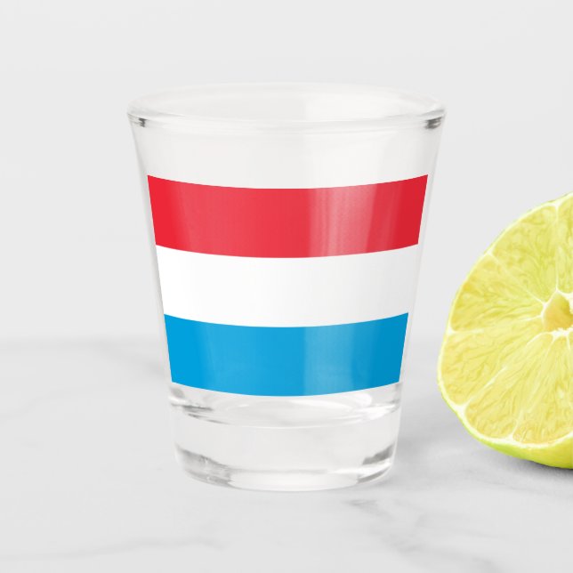 Flag of Luxembourg Shot Glass (Front)