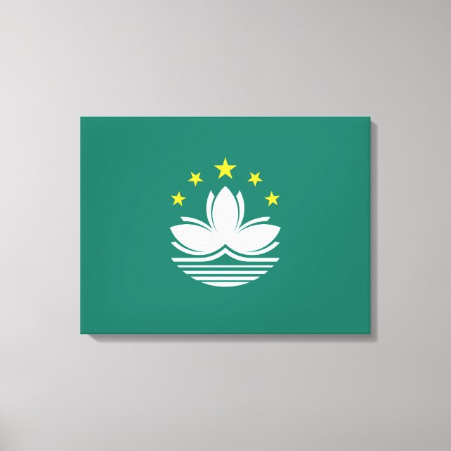Flag of Macau (Chinese Region) Canvas Print (Front)