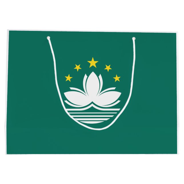 Flag of Macau (Chinese Region) Large Gift Bag (Back)