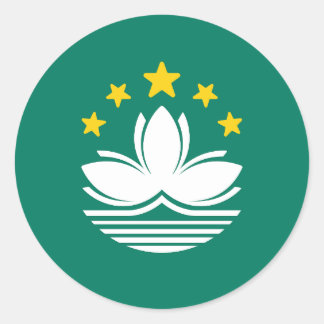 Flag of Macau Classic Round Sticker