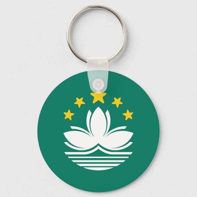 Flag of Macau Key Ring (Front)
