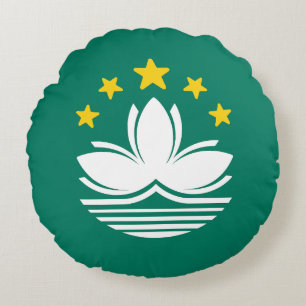 Flag of Macau Round Cushion