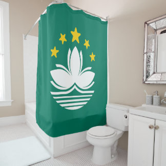 Flag of Macau Shower Curtain