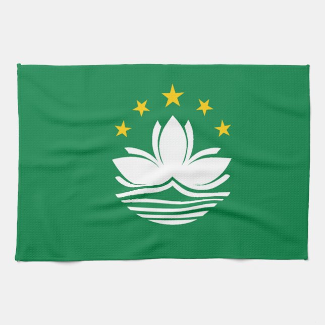 Flag of Macau Tea Towel (Horizontal)