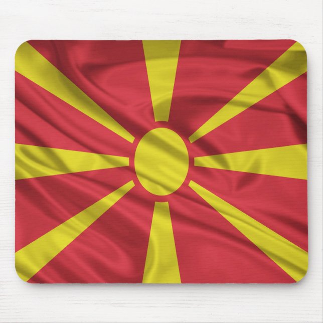 Flag of Macedonia Mouse Mat (Front)