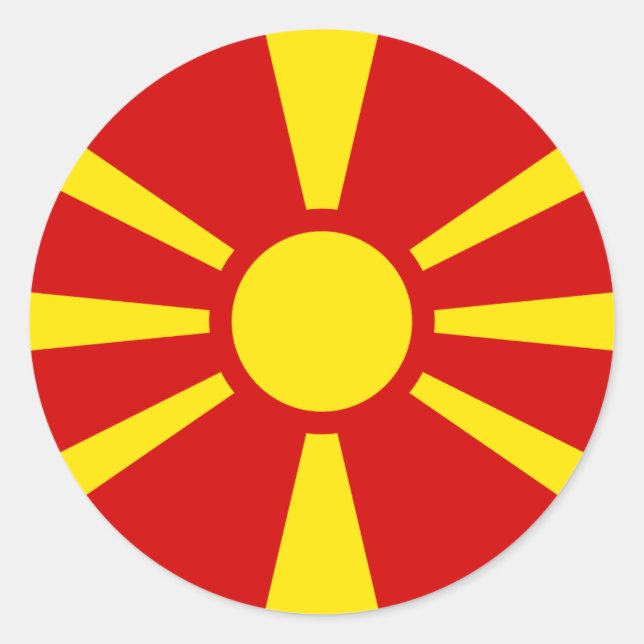 Flag of Macedonia Sticker (Front)