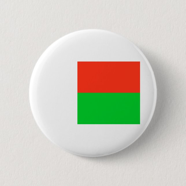 Flag of Madagascar 6 Cm Round Badge (Front)