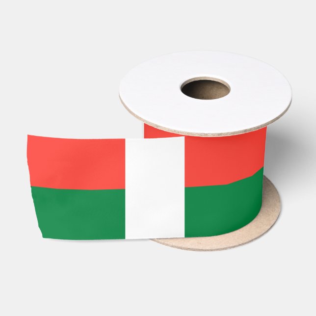 Flag of Madagascar Satin Ribbon (Spool)