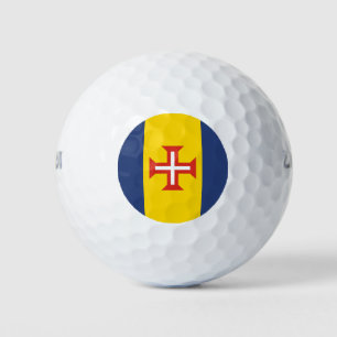 Flag of Madeira, Portugal Golf Balls