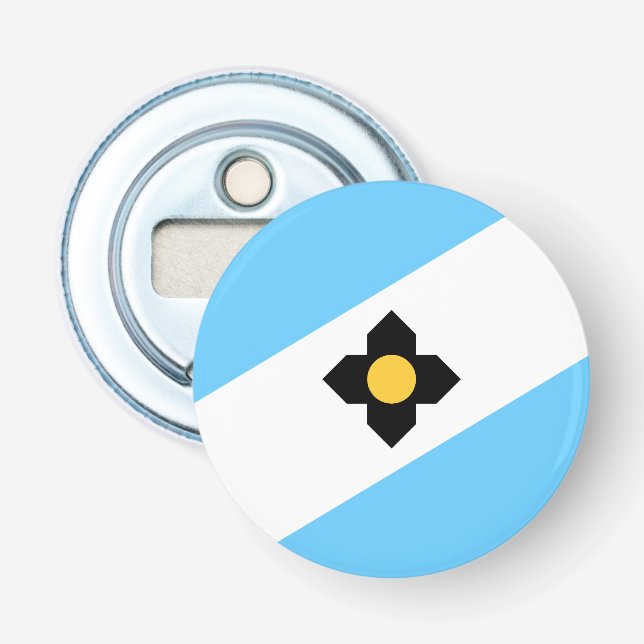Flag of Madison, Wisconsin Bottle Opener (Front)
