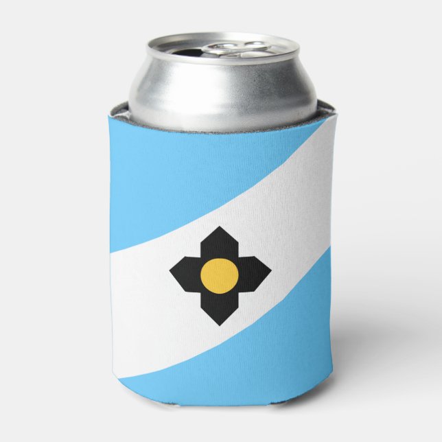 Flag of Madison, Wisconsin Can Cooler (Can Front)